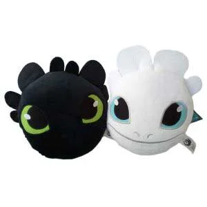 Toothless & Light Fury Plush Hand Pocket 6" Toy How to Train Your Dragon 3