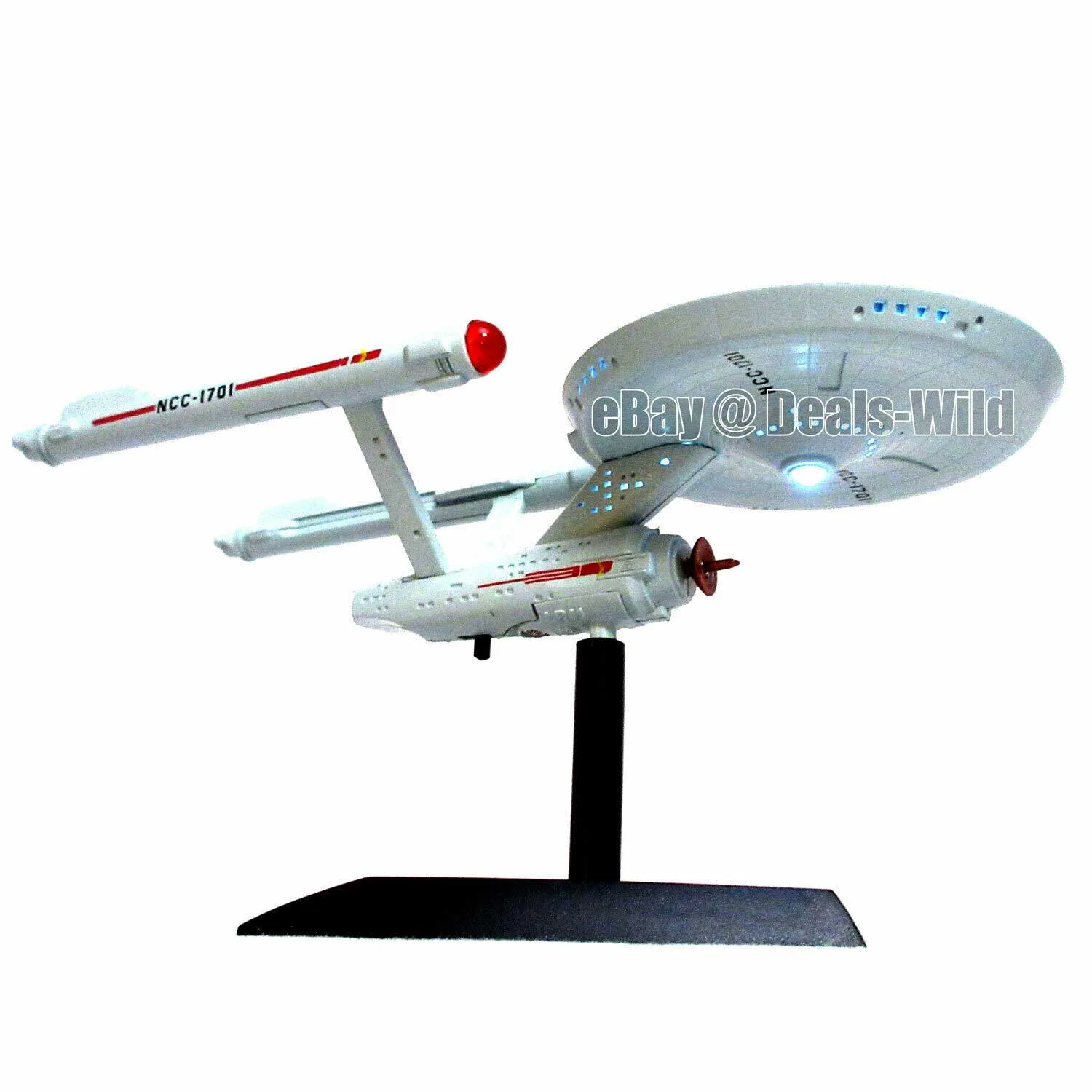 Light Up Star Trek USS Enterprise NCC-1701 Desk Toy Decoration - Image 2