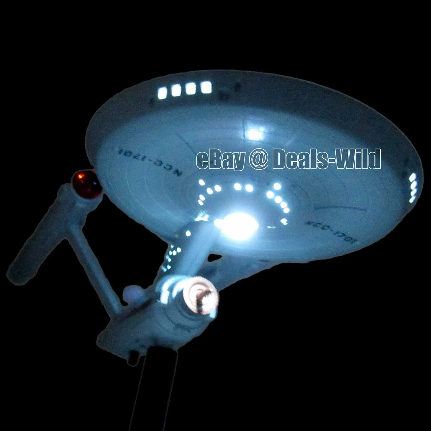 Light Up Star Trek USS Enterprise NCC-1701 Desk Toy Decoration - Image 3