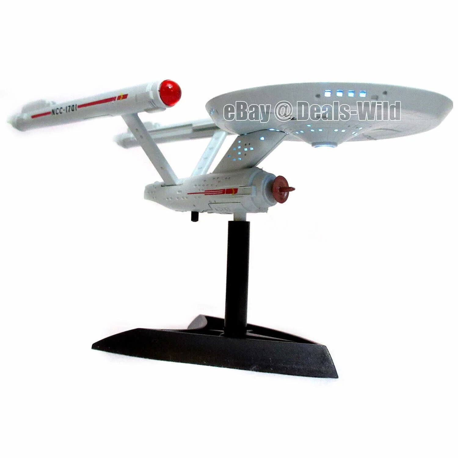 Light Up Star Trek USS Enterprise NCC-1701 Desk Toy Decoration - Image 5