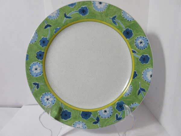 studio nova cote d'azur green blue flowers hg 293 salad plate 8" replacement
