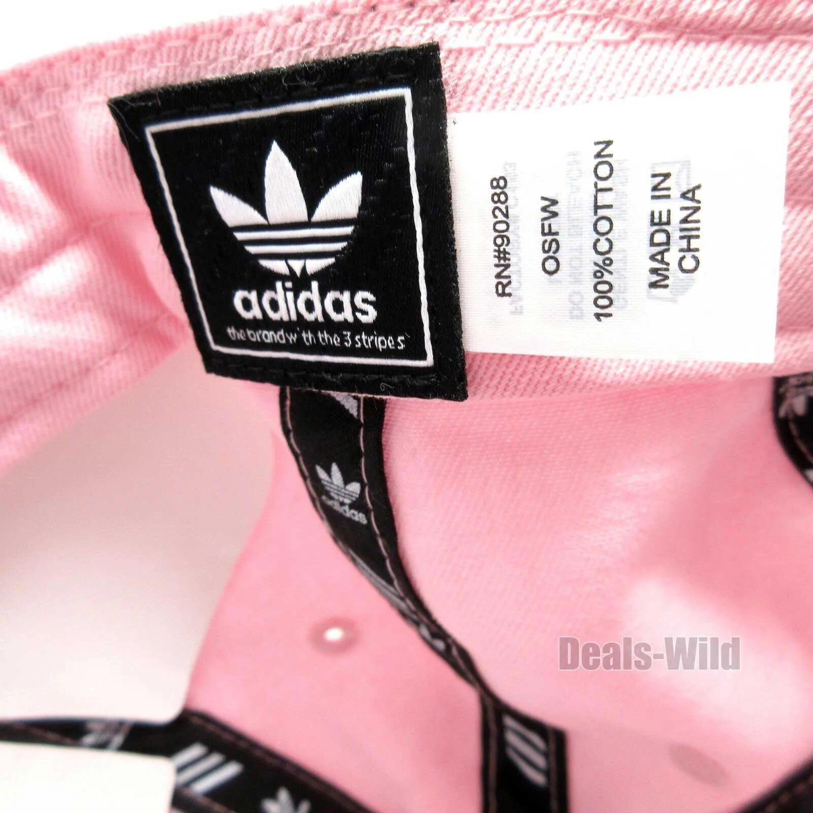 Adidas Pink Hat Women's Originals Strapback Cotton Baseball Cap - Image 2