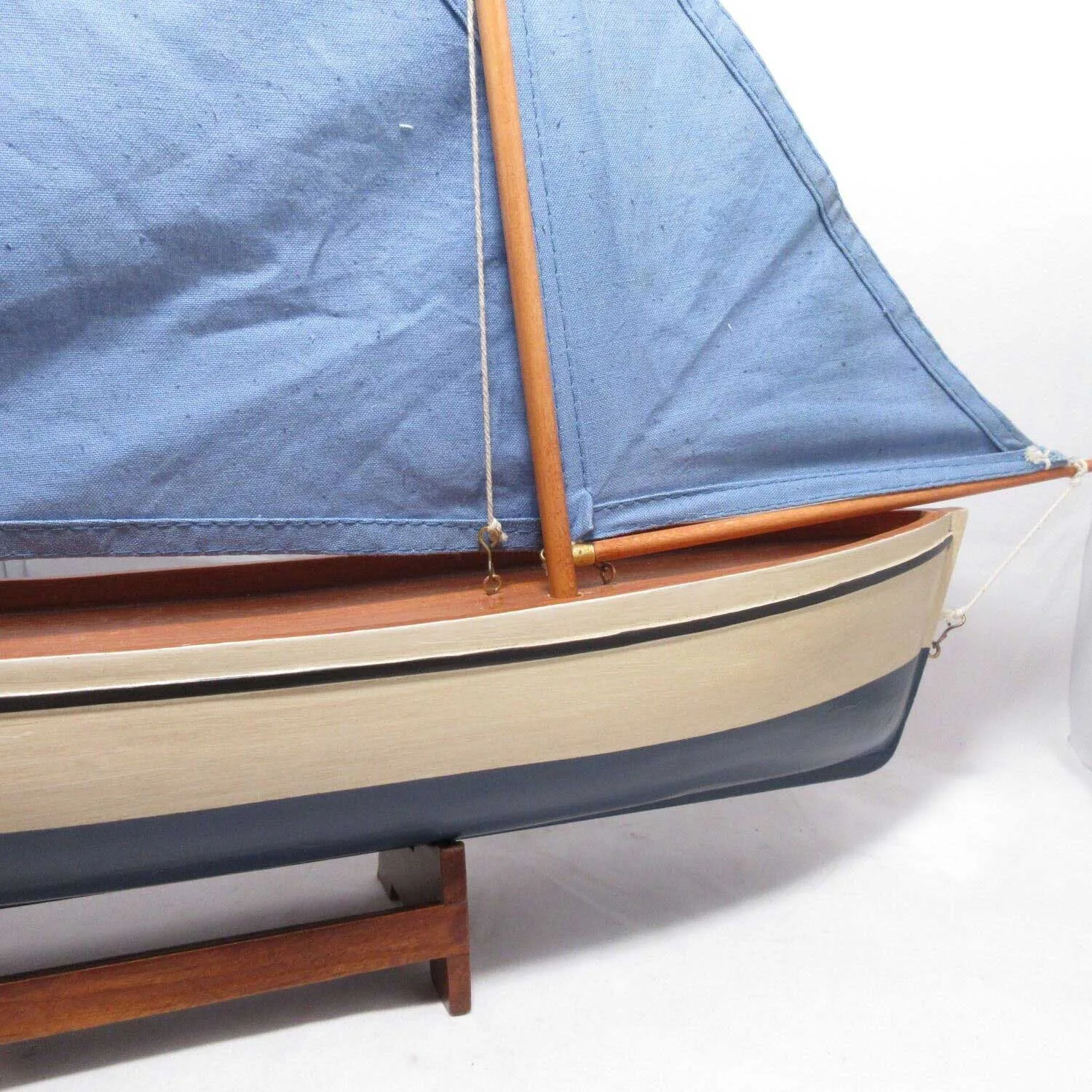 Authentic Models Y3 Madeira Decorative Yacht Sail Boat Crate Barrel Discontinued - Image 7