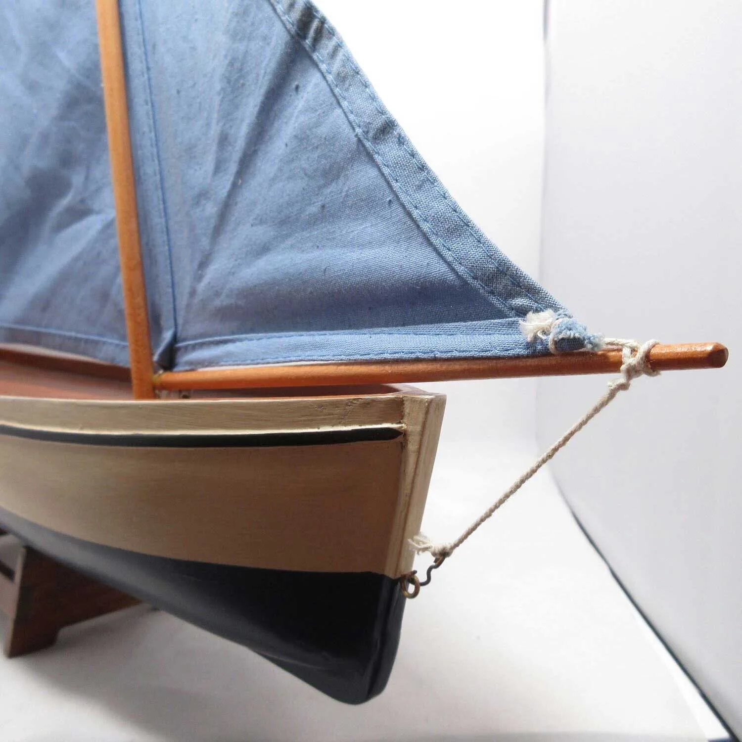 Authentic Models Y3 Madeira Decorative Yacht Sail Boat Crate Barrel Discontinued - Image 9