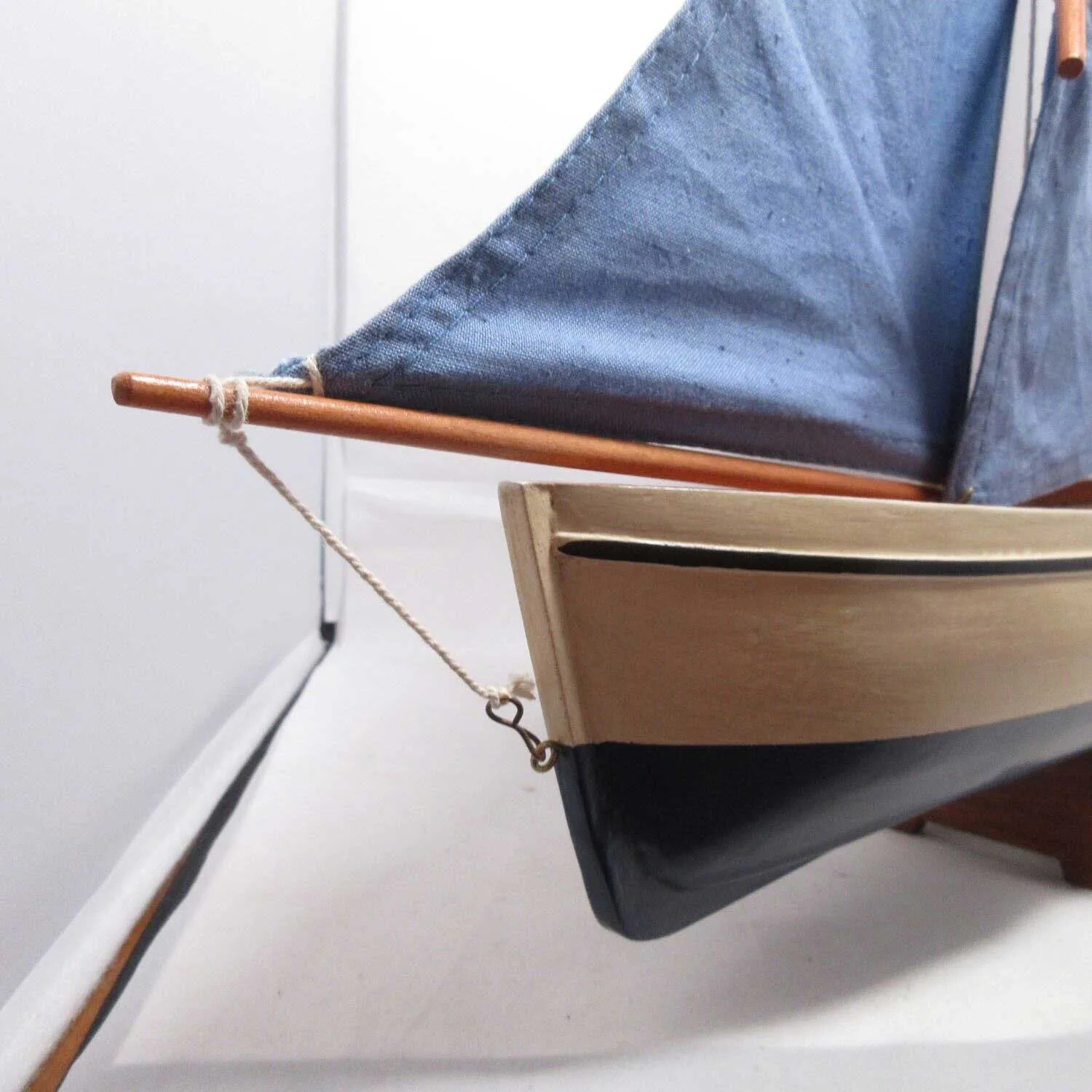 Authentic Models Y3 Madeira Decorative Yacht Sail Boat Crate Barrel Discontinued - Image 10