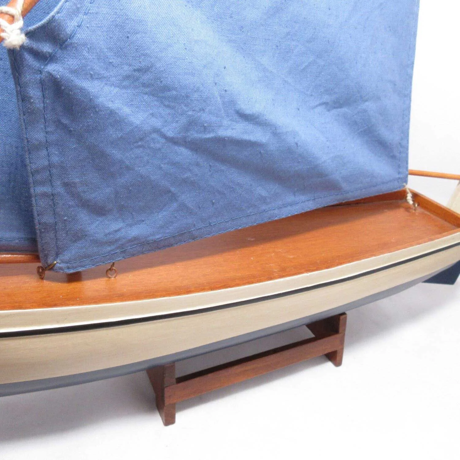 Authentic Models Y3 Madeira Decorative Yacht Sail Boat Crate Barrel Discontinued - Image 11