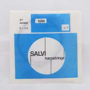 1st Octave F No. 7 Pedal Harp Single Length String Nylon Salvi Harpstrings