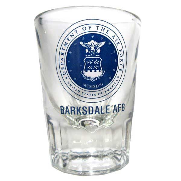 barksdale afb department of air force commemorative libbey shot glass