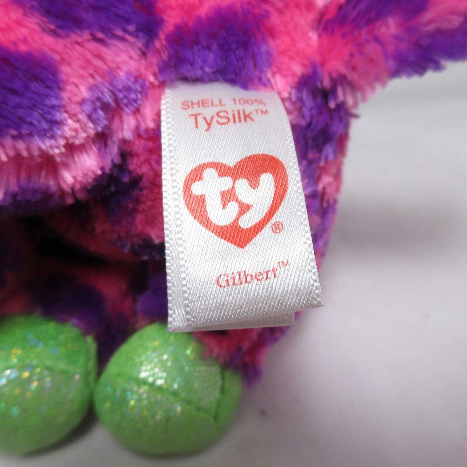 2017 Gilbert the Pink Giraffe Ty Beanie Boo Plush Toy Stuffed Animal 6" - Image 3