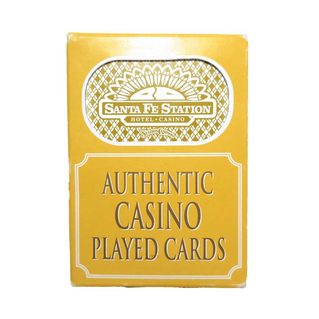 Genuine Santa Fe Station Hotel & Casino Playing Cards Used in Actual Play Sealed