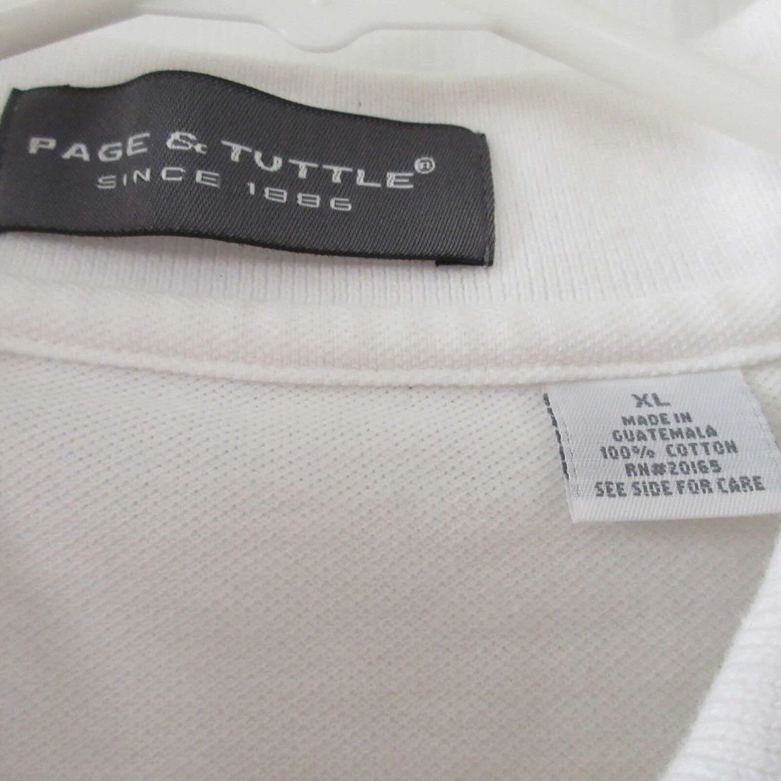 Northrop Grumman Polo Shirt Cotton White Size XL - Image 2
