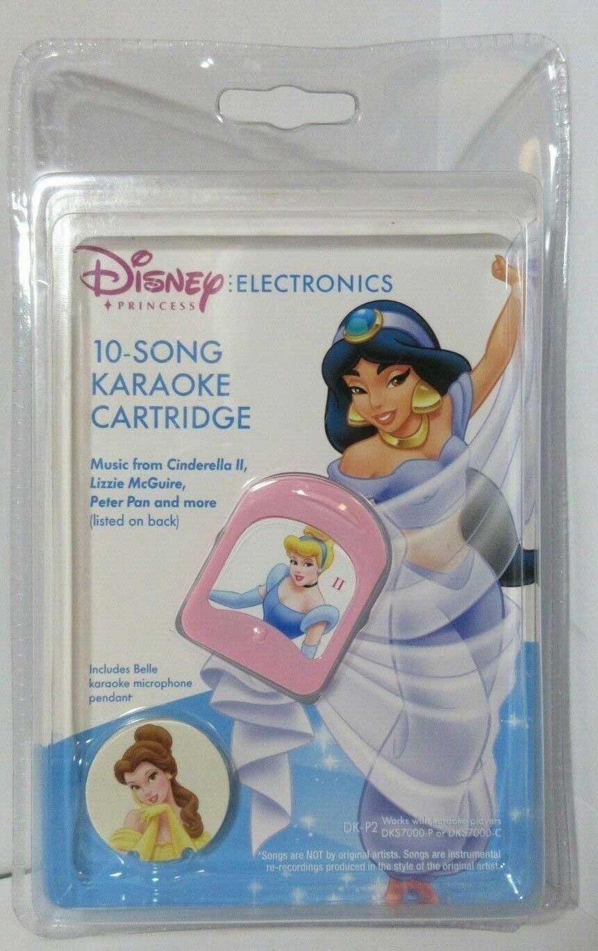 Disney Electronics Princess 10 Song Karaoke Cartridge DK-P2 for Handheld Mic NOS
