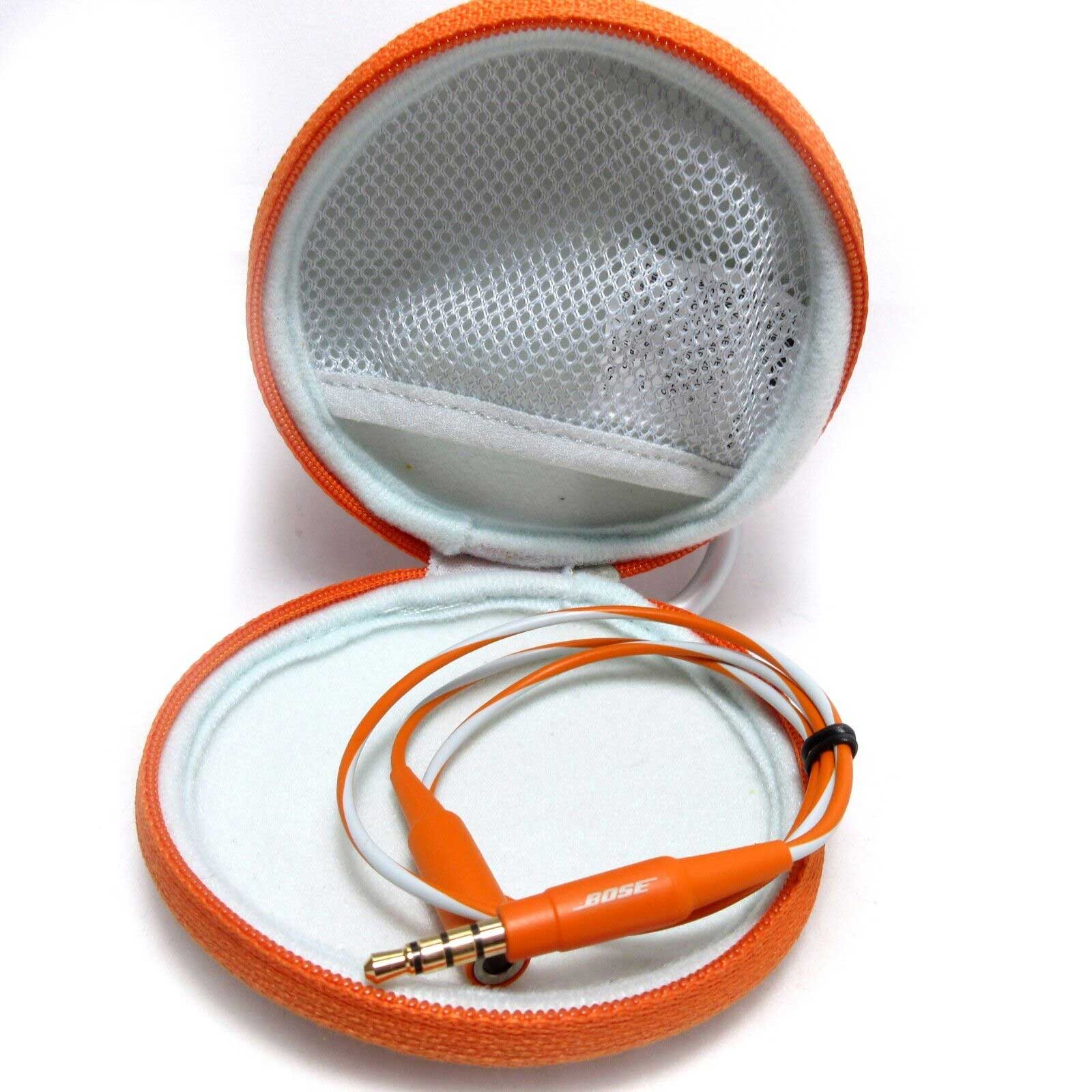 Bose SoundSport Headphone Extension Cable 20" with Orange Bose Case