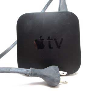 Apple TV Black A1469 3rd Gen w/ Power Cord Working - No Remote