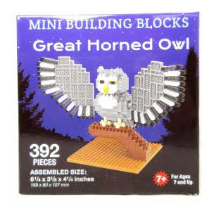 Great Horned Owl Mini Building Blocks 392 pieces Assembling Toy