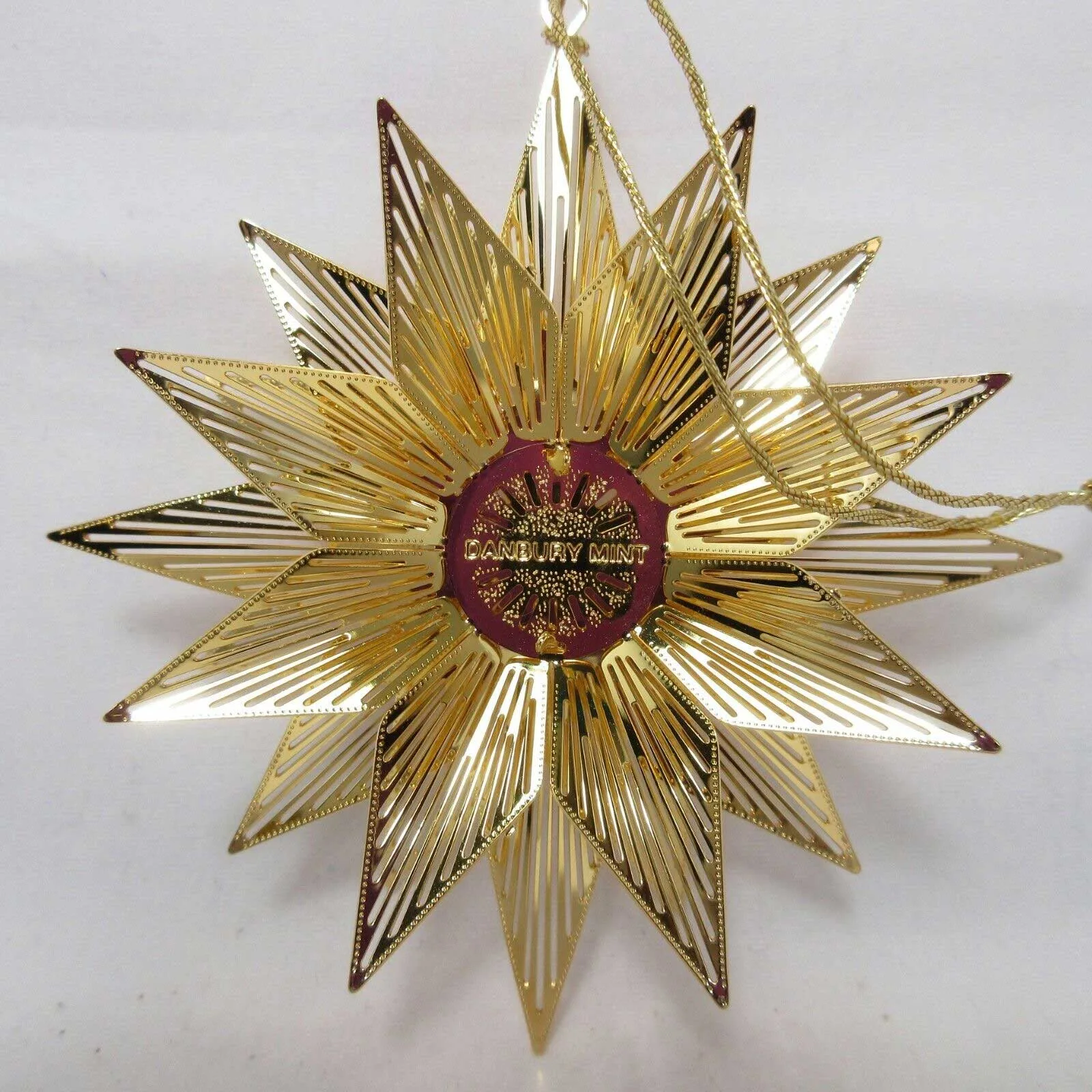 2007 Annual Star Bright Danbury Mint Christmas Ornament Gold Plated Collection - Image 2