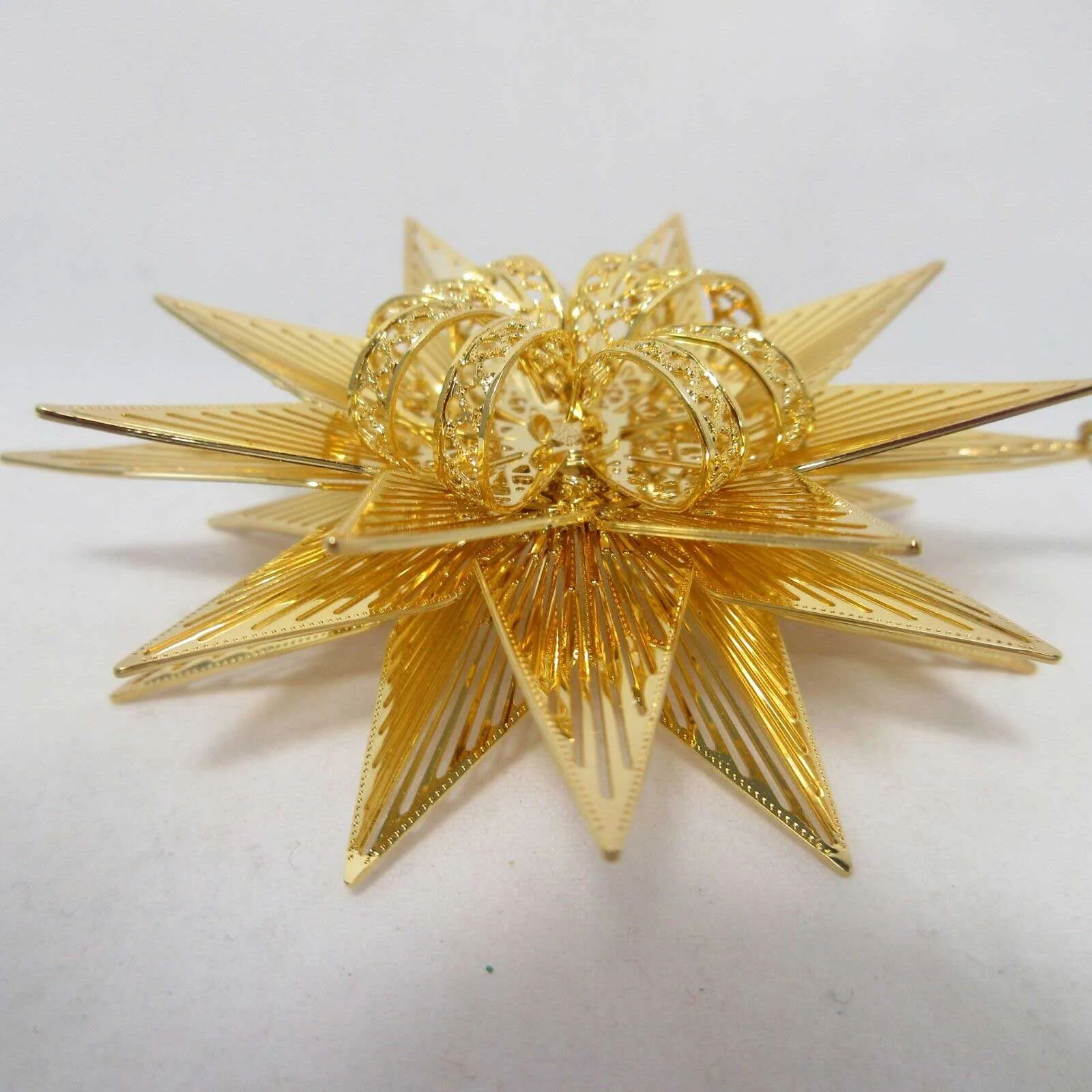 2007 Annual Star Bright Danbury Mint Christmas Ornament Gold Plated Collection - Image 3
