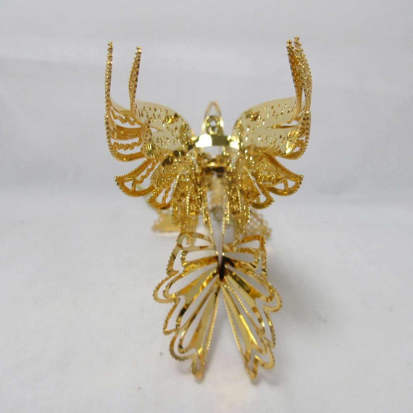 2007 Christmas Dove Danbury Mint Christmas Ornament Gold Plated Collection - Image 2