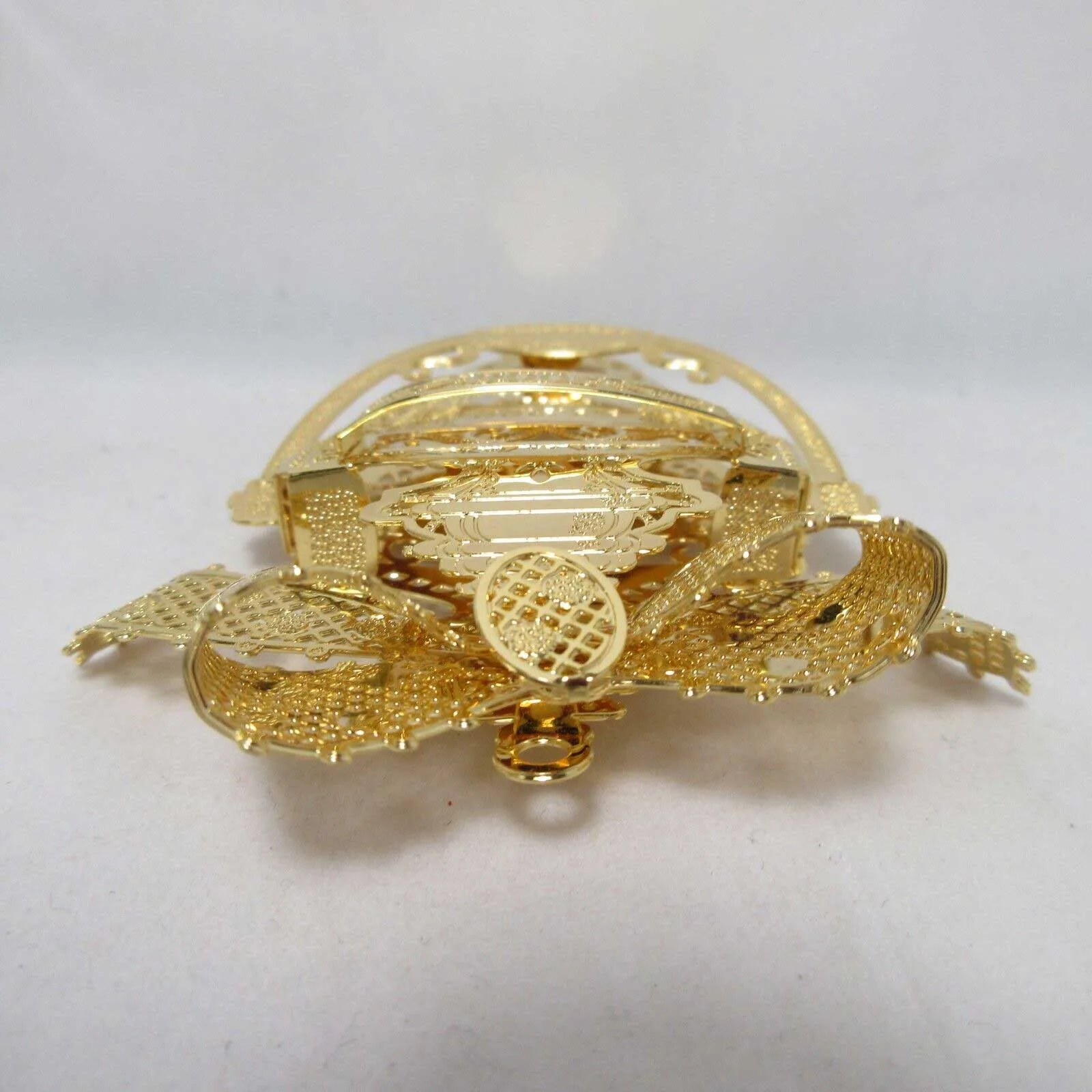 2006 Bless This Home Danbury Mint Christmas Ornament Gold Plated Collection - Image 3