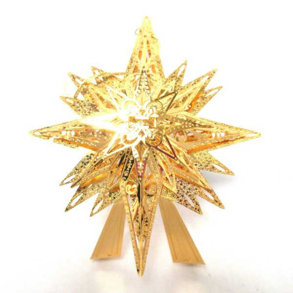 2001 millennium star danbury mint christmas ornament gold plated collection