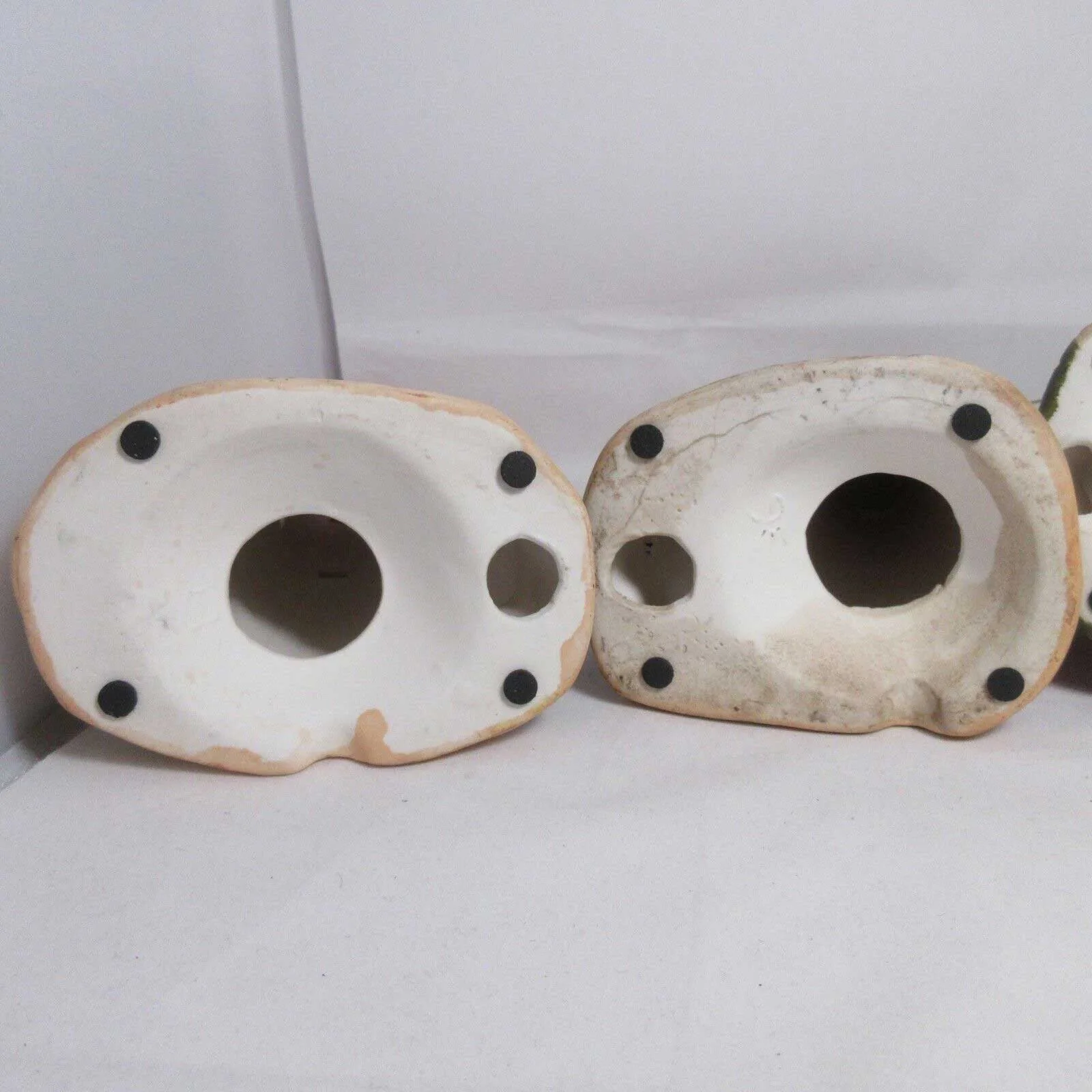 Set of 4 Porcelain Lighthouse Lamp Figurine w/ Hole for Light Beach House Decor - Image 2