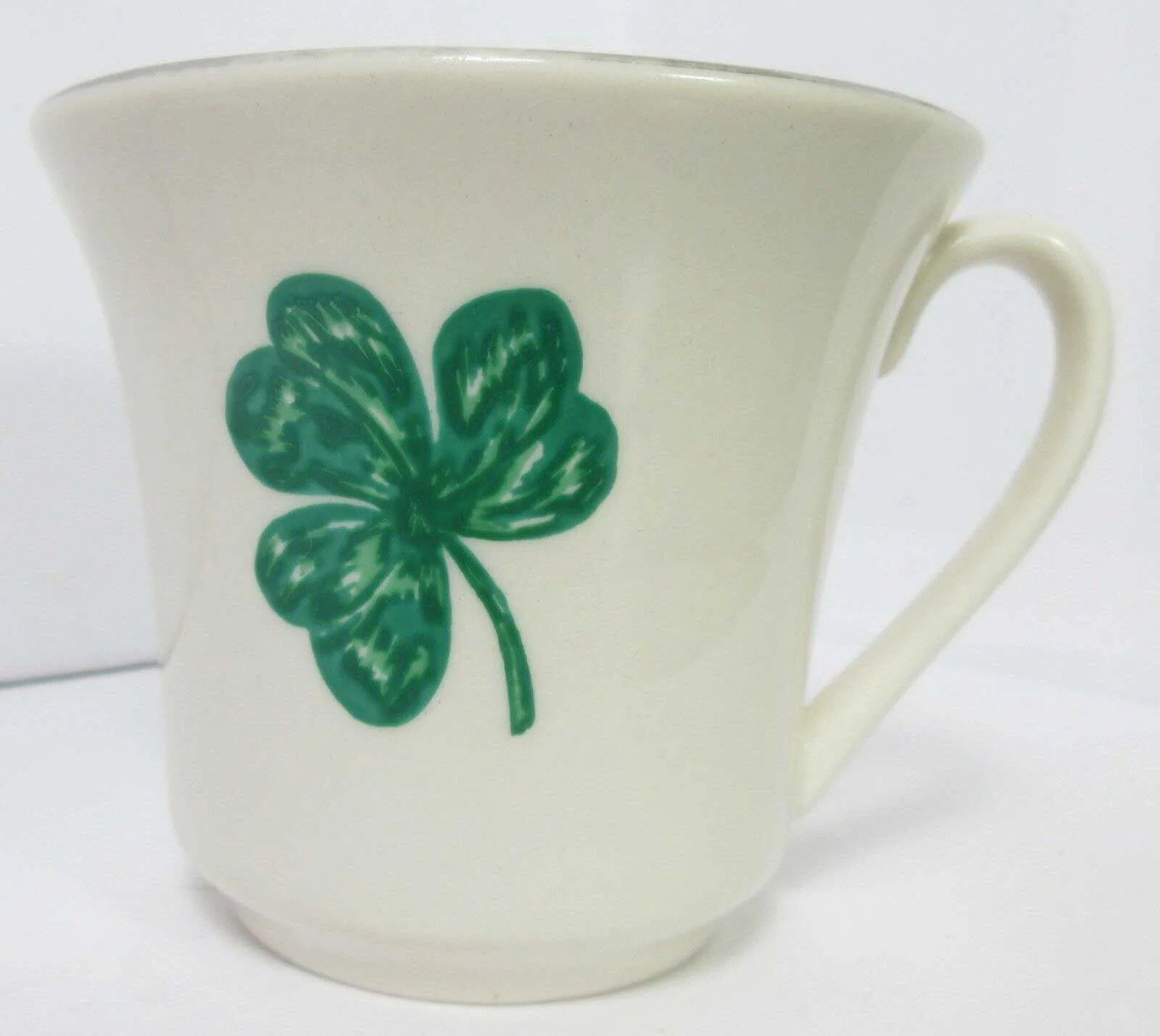 Triomphe Shamrock Clover Irish Pride Silver Trim Tea Cup - Image 2
