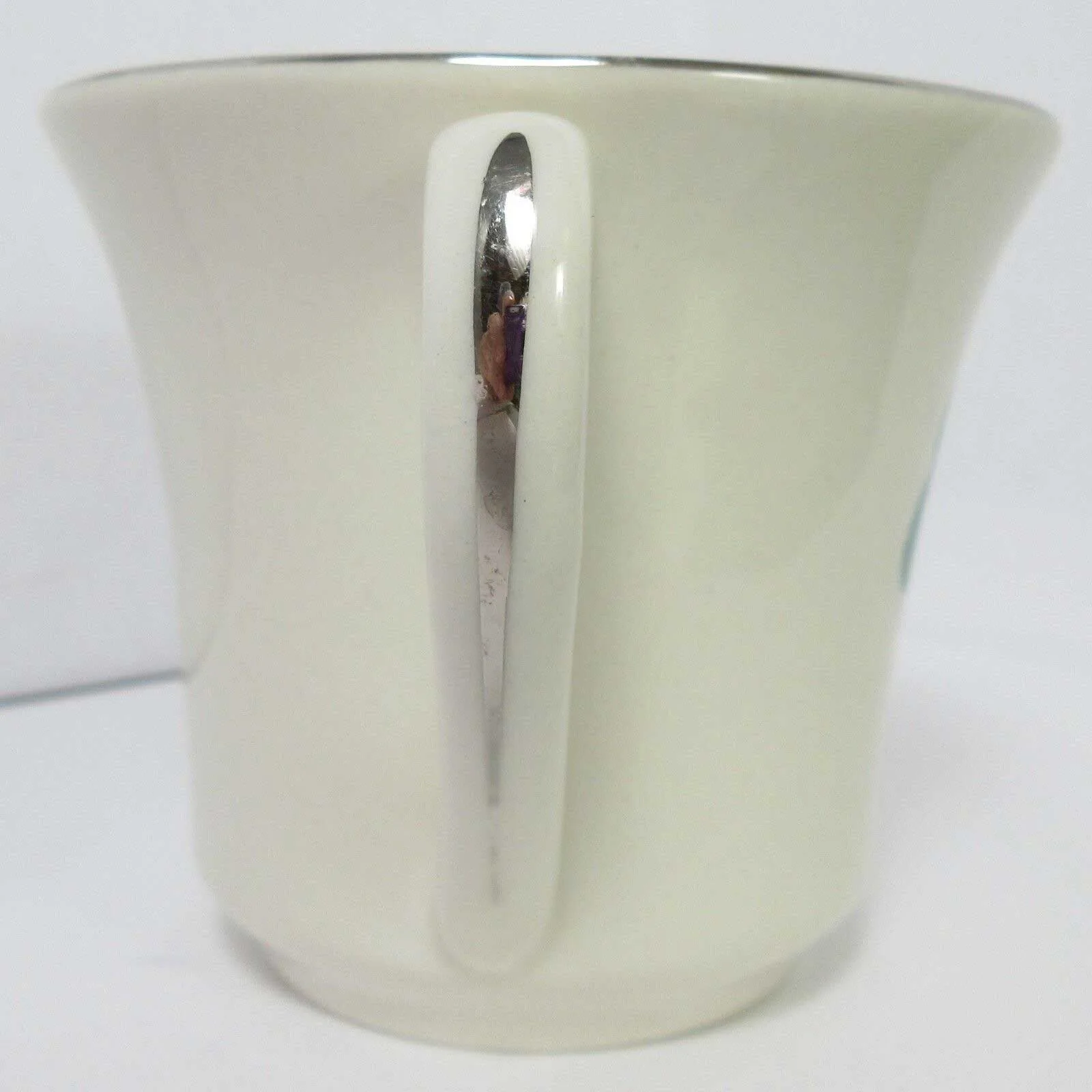 Triomphe Shamrock Clover Irish Pride Silver Trim Tea Cup - Image 3