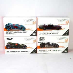 Set of 4 Batmobile Hot Wheels ID Batman Series 1 Limited Run