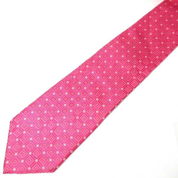 Donald J Trump Signature Collection Pink with Squares 61.5" x 3.5" Tie