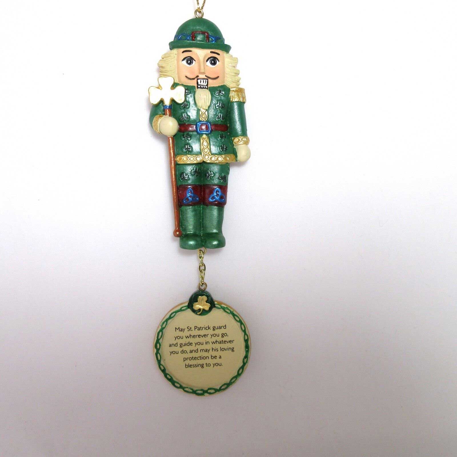 Danbury Mint Nutcracker Christmas Ornament Irish Blessings Collection Resin