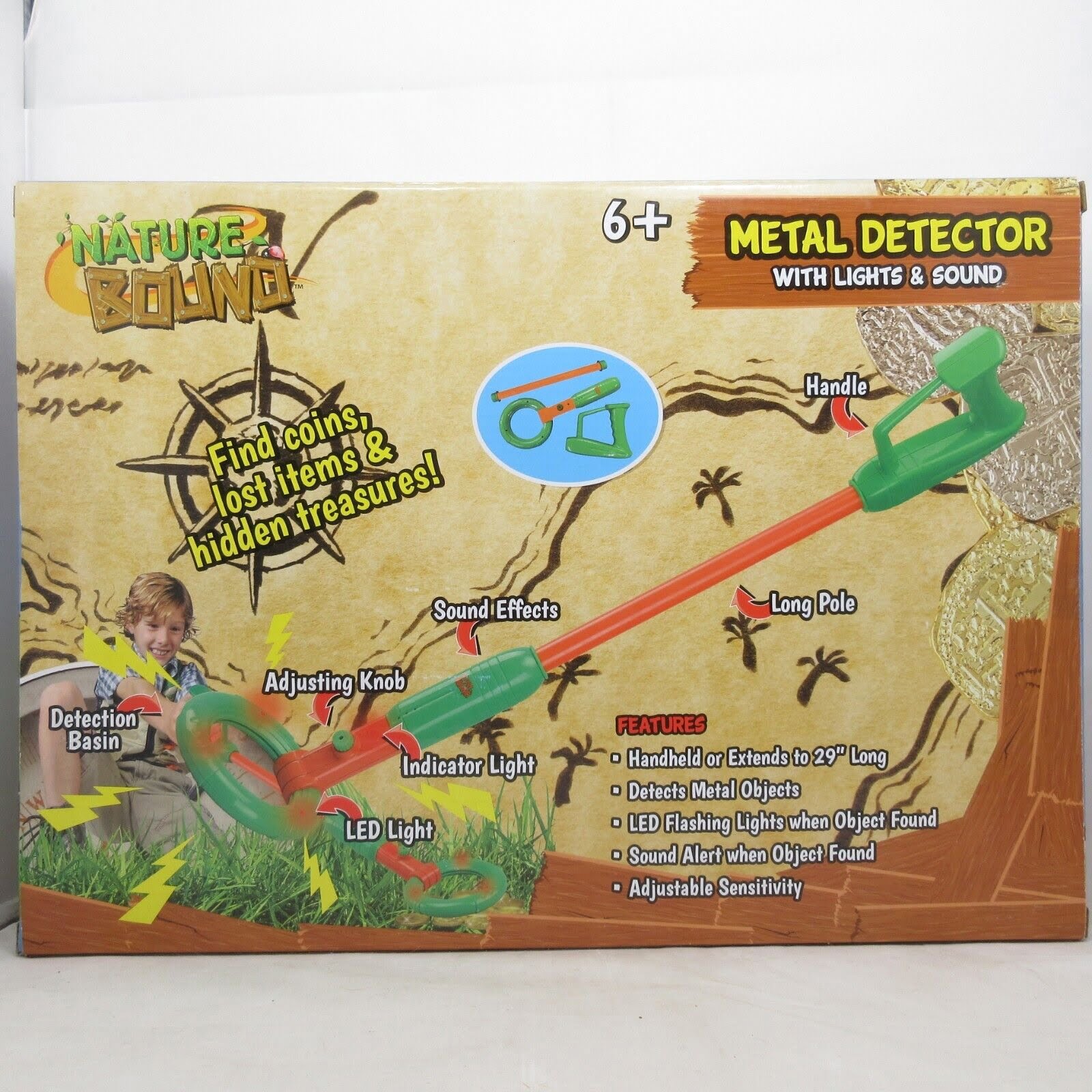Nature Bound Toy Metal Detector for Kids w/ Lights & Sound - Image 4