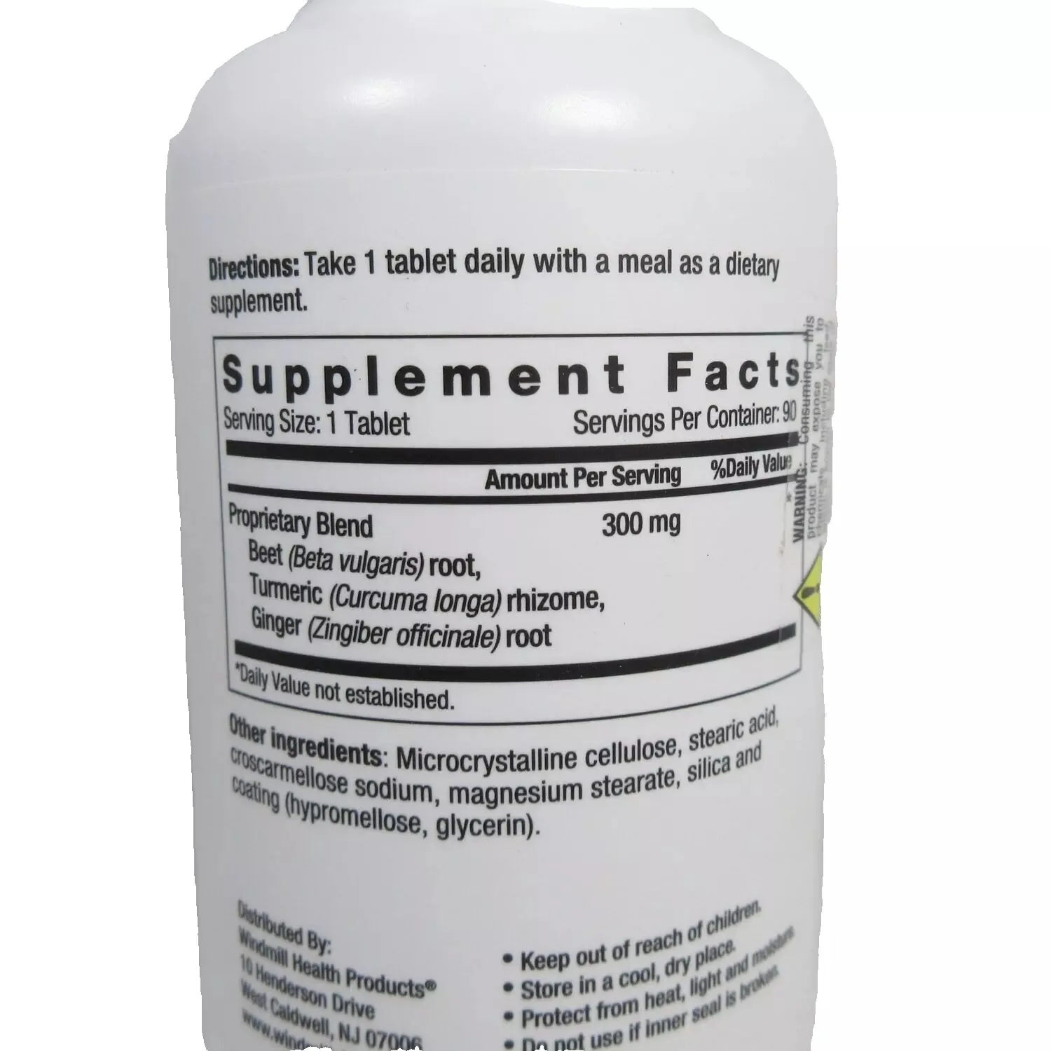 Nutrition Works Beets with Turmeric & Ginger 300mg Circulation Superfood 90 Tabs - Image 2