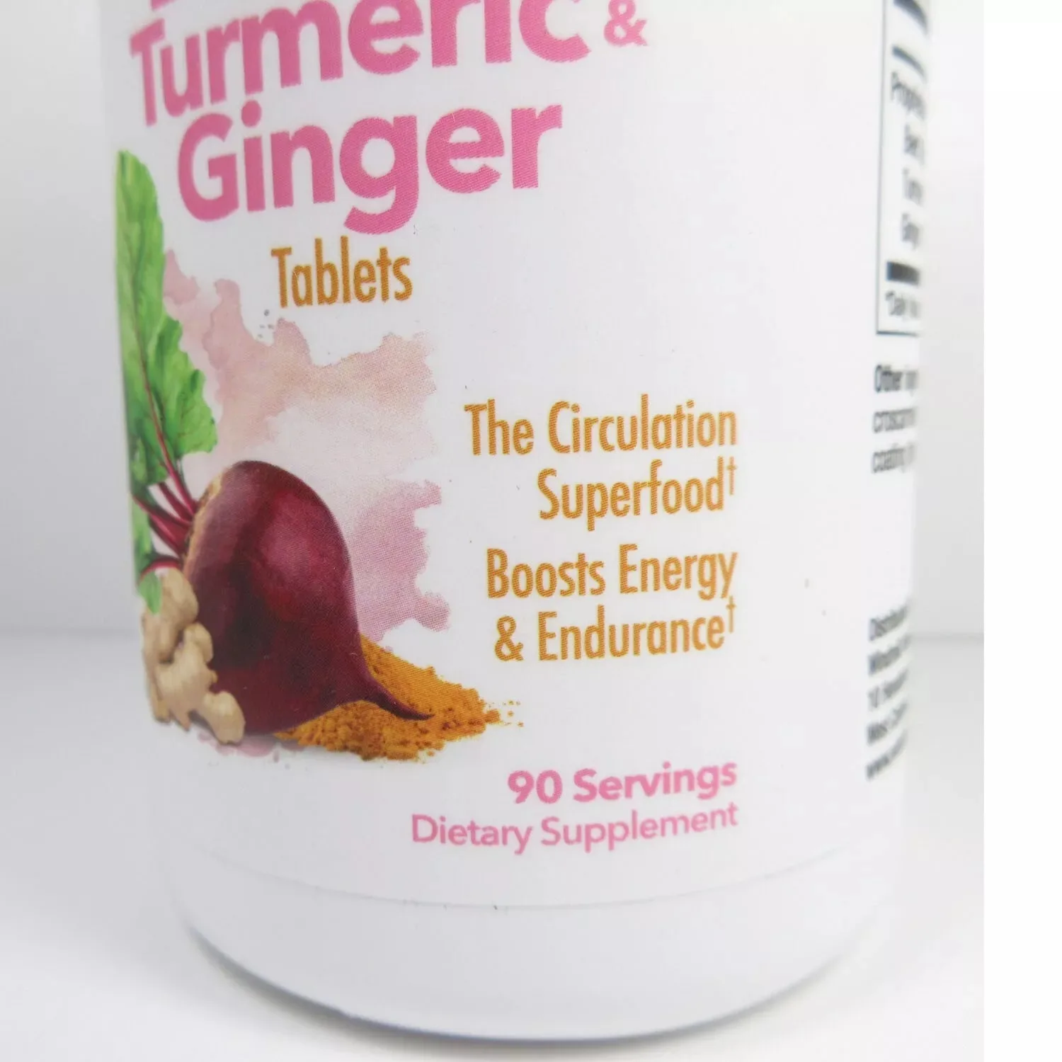 Nutrition Works Beets with Turmeric & Ginger 300mg Circulation Superfood 90 Tabs - Image 6