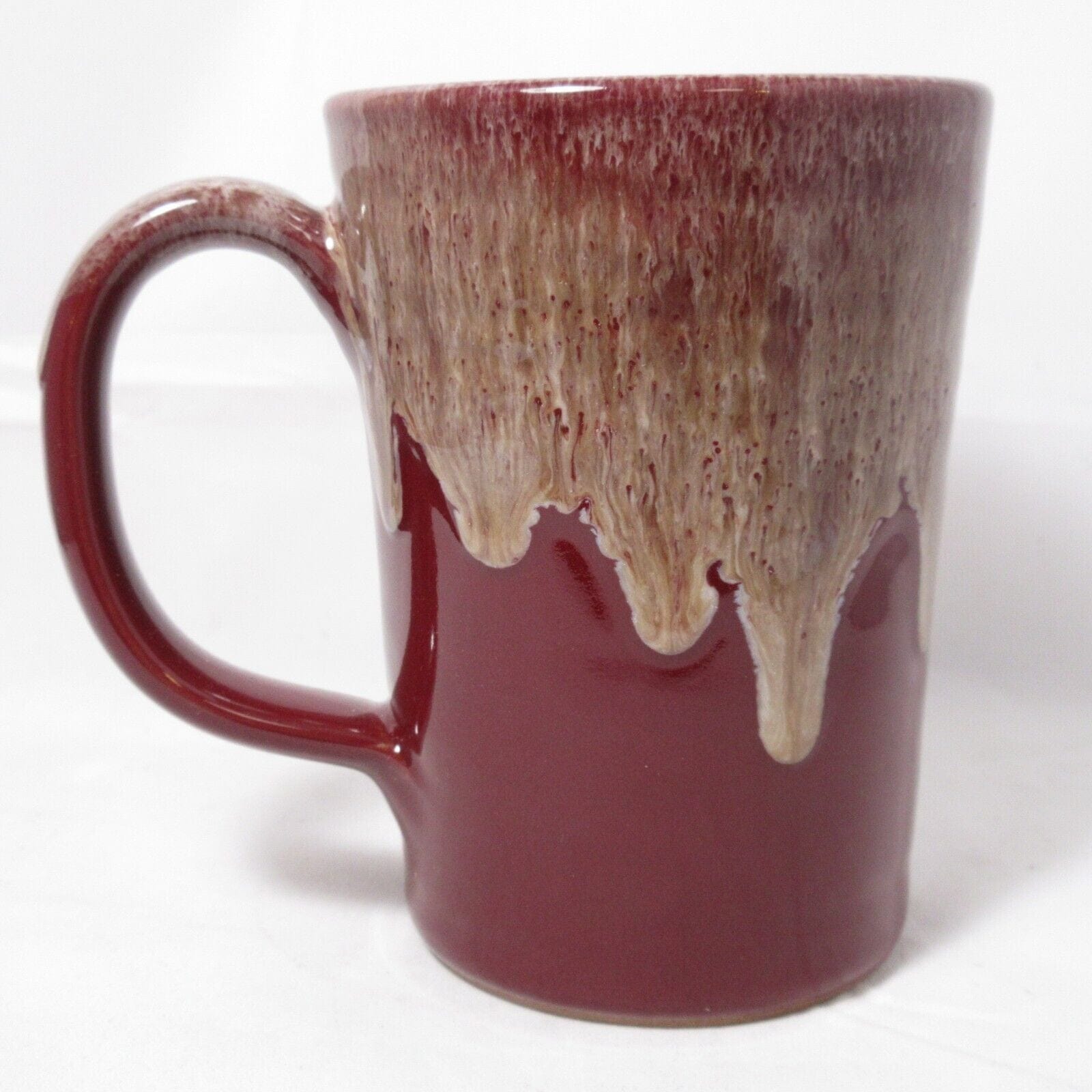 Zion National Park Utah John Deneen Pottery Coffee Mug Burgundy Red - Image 4