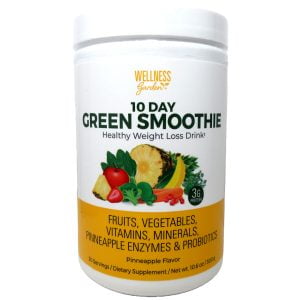 Wellness Garden 10 Day Green Smoothie Powder Drink Mix Pineapple